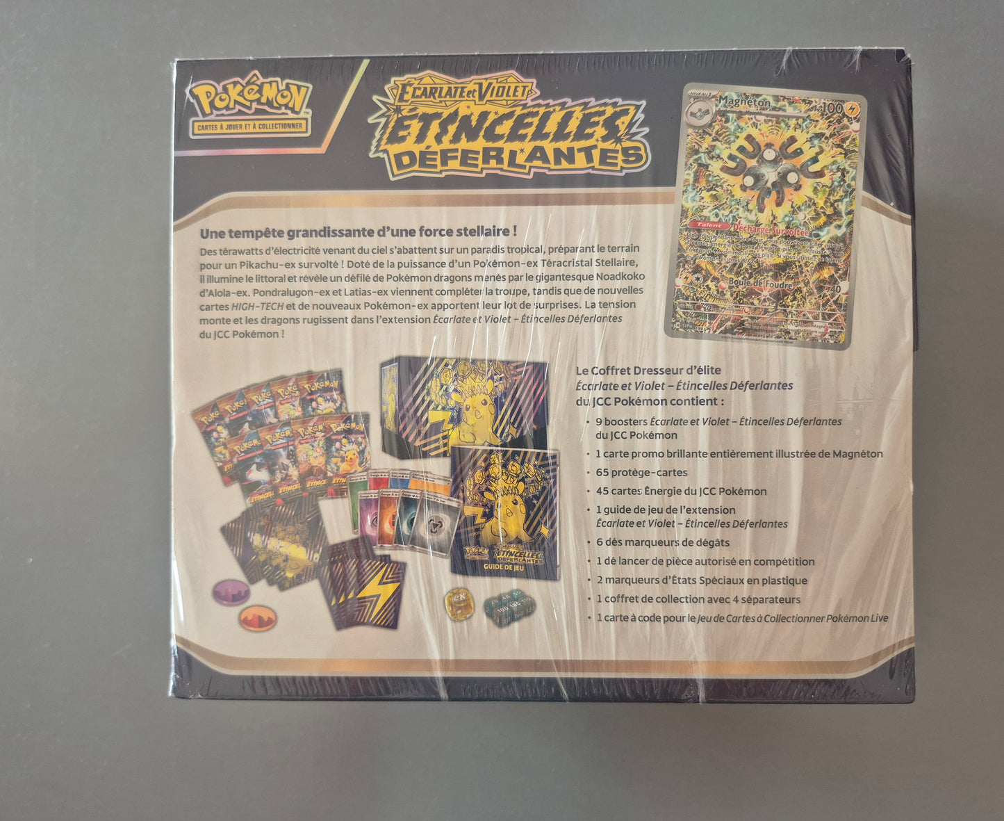 ETB EV8 - Pokémon - Coffret dresseur d'élite Étincelles Déferlantes