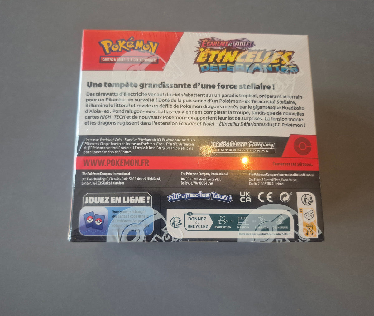 Display Pokémon Étincelles Déferlantes EV8 – Boîte 36 boosters FR