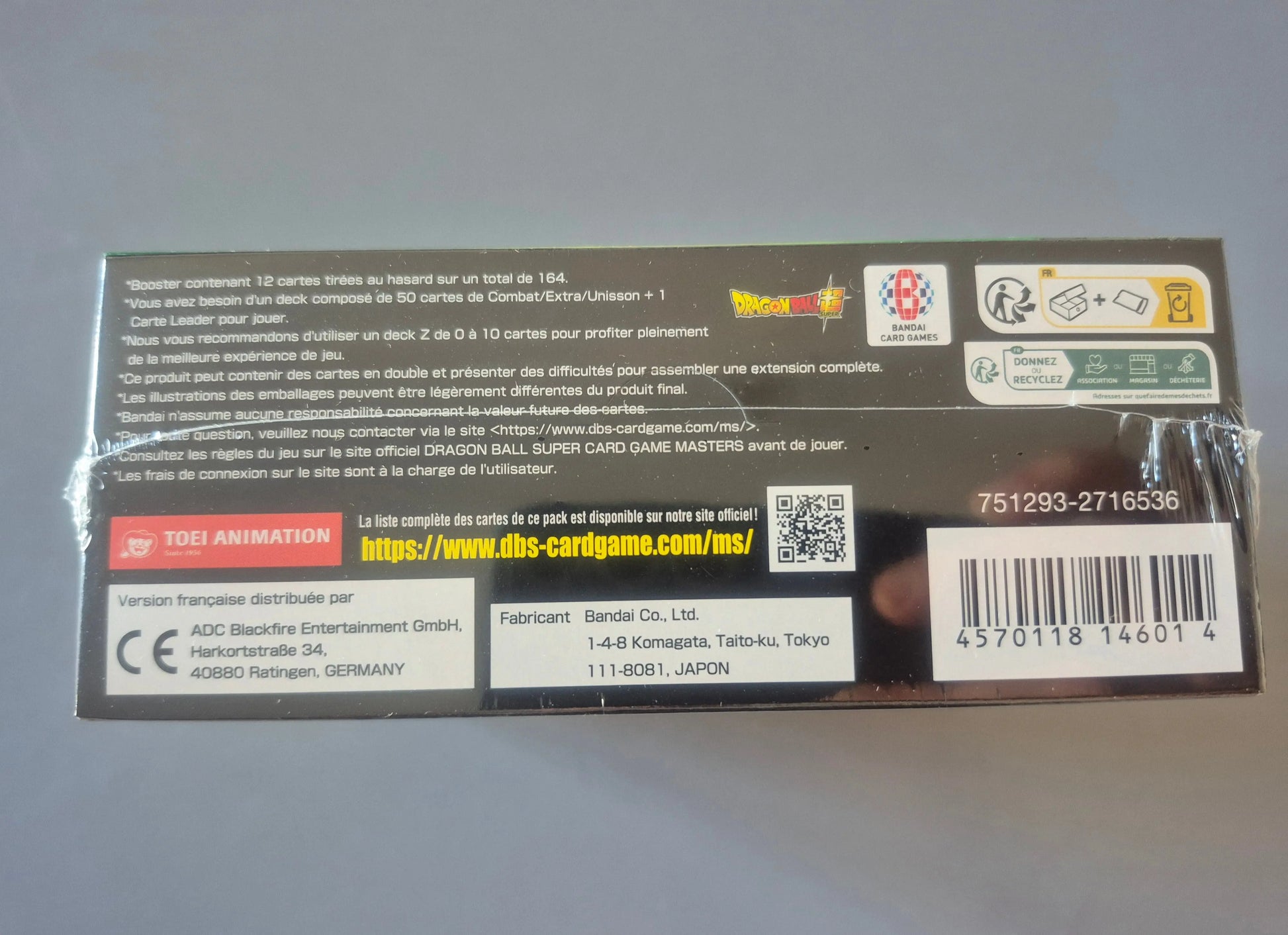 Dragon Ball Super Masters - Display de 24 boosters B24 Beyond Generations - FR Bandai