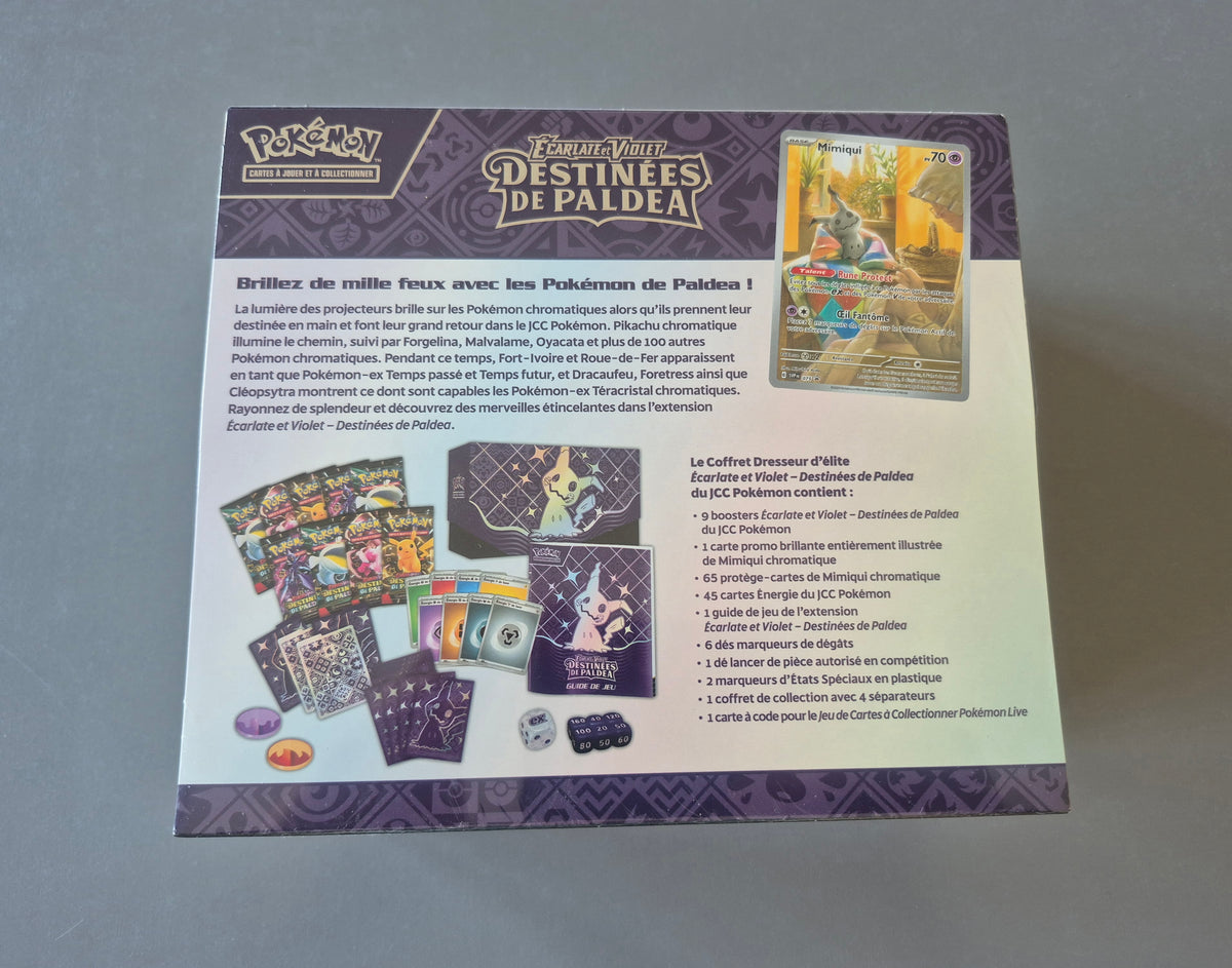 ETB EV4.5- Coffret Dresseur d'Élite Pokémon Destinées de Paldéa  – FR