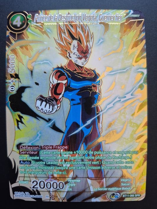 Dragon Ball - Prince de la Destruction Vegeta, Guerrier fier SPR (BT11-066)