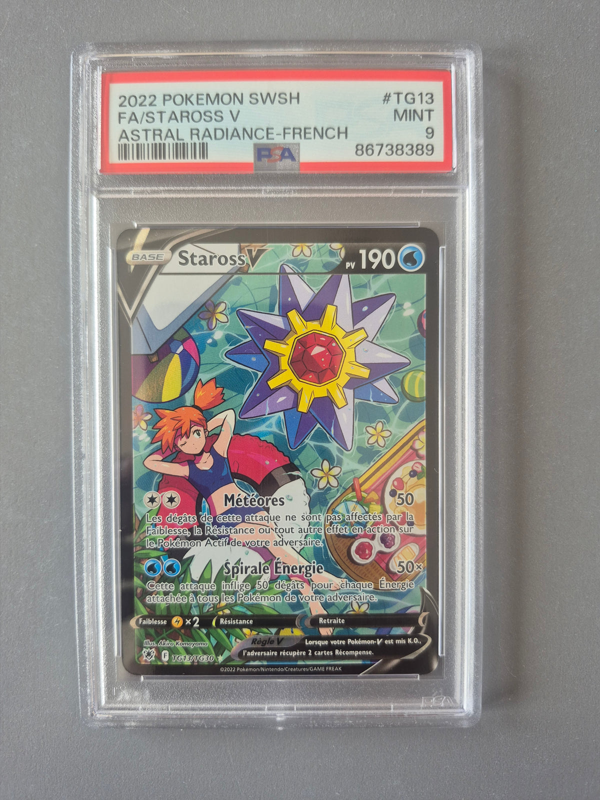 Pokémon - Carte gradée PSA 9 - Staross V