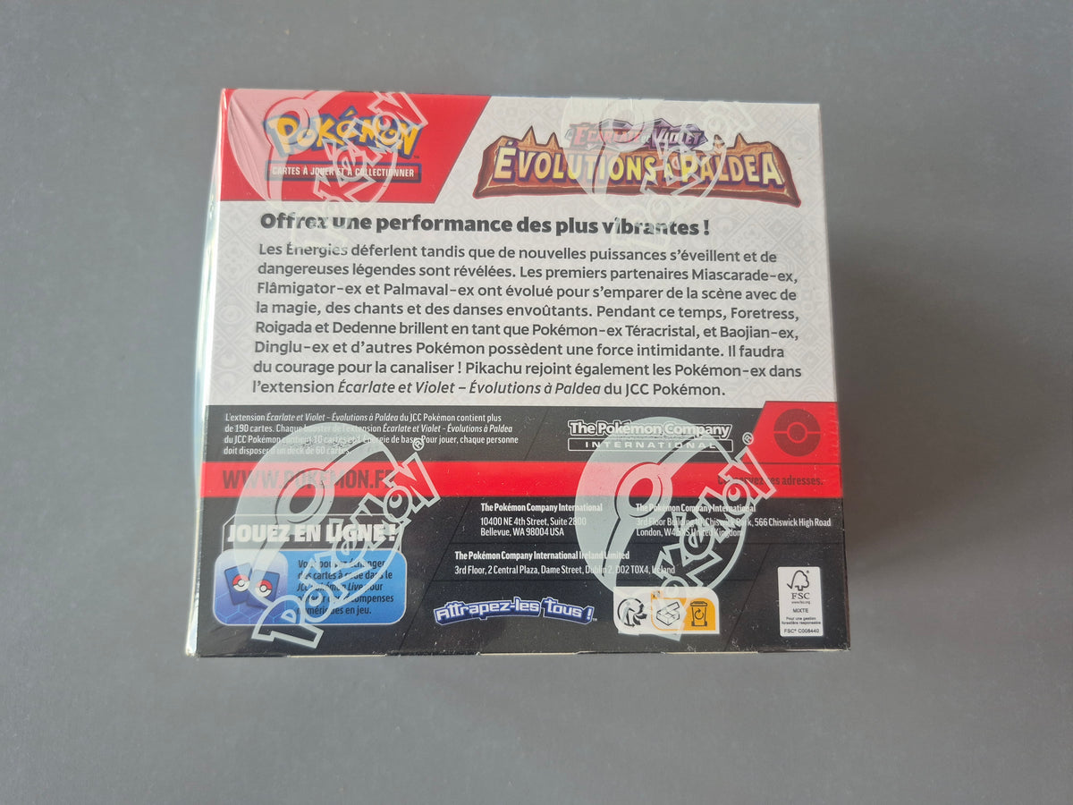 Display Pokémon Évolutions à Paldéa EV2 – Boîte 36 boosters FR