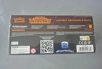 Pokémon – Coffret Dresseur D'Elite - Flammes Obsidiennes EV3 - FR The Pokémon Compagny