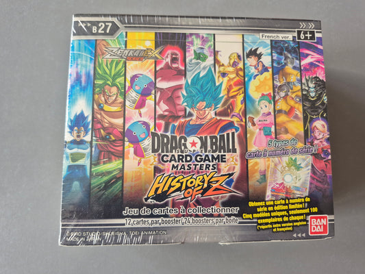 Display Dragon Ball Super Masters B27 History of Z – 24 boosters FR
