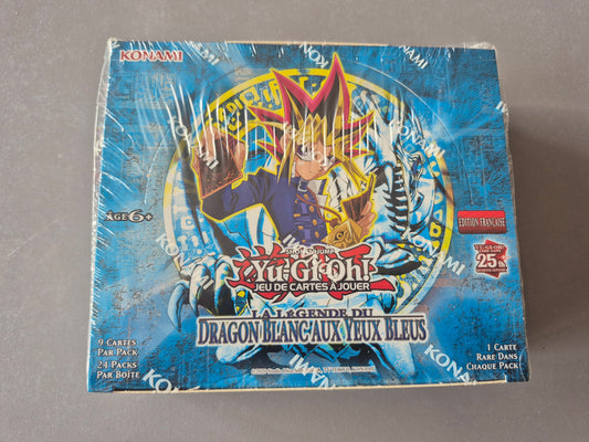 Display Yu-Gi-Oh! Légende du Dragon Blanc aux Yeux Bleus – 25e Anniversaire FR