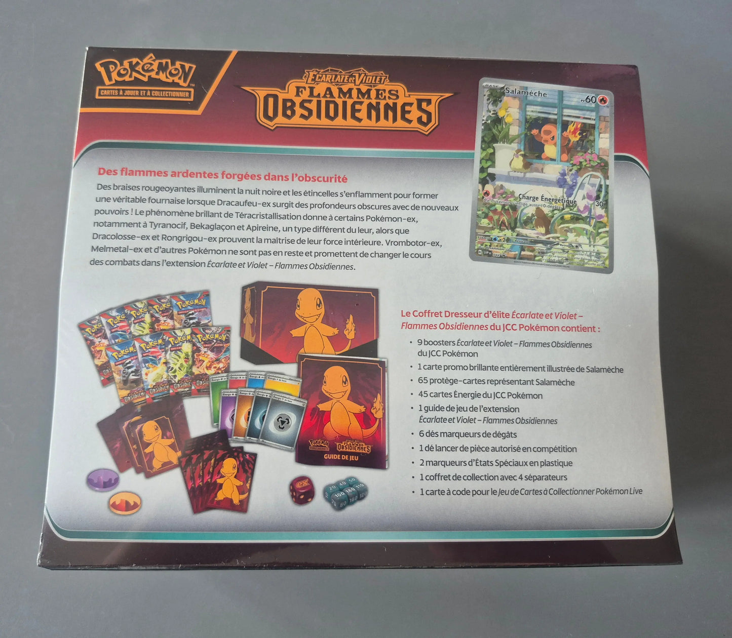 Pokémon – Coffret Dresseur D'Elite - Flammes Obsidiennes EV3 - FR The Pokémon Compagny